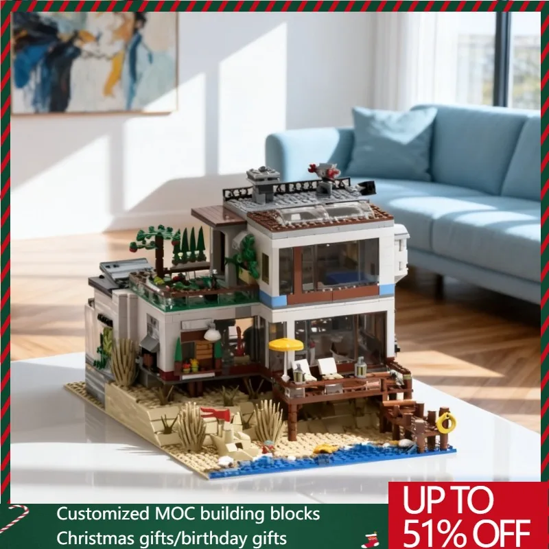 NEW 1863 PCS City Hot Selling Street View Moc Beach House On The Dune DIY Creative Ideas Child Toy Assembly Puzzle Birthday Gift
NEW 1863 PCS City Hot Selling Street View Moc Beach House On The Dune DIY Creative Ideas Child Toy Assembly Puzzle Birthday Gift