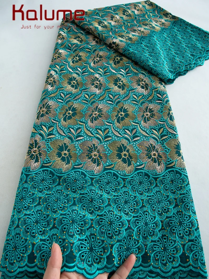 Kalume 2025 African Cotton Embroidered Lace Fabric With Stones Nigerian Swiss Voile Lace Fabric For Sewing Wedding Dress F4497
Kalume 2025 African Cotton Embroidered Lace Fabric With Stones Nigerian Swiss Voile Lace Fabric For Sewing Wedding Dress F4497