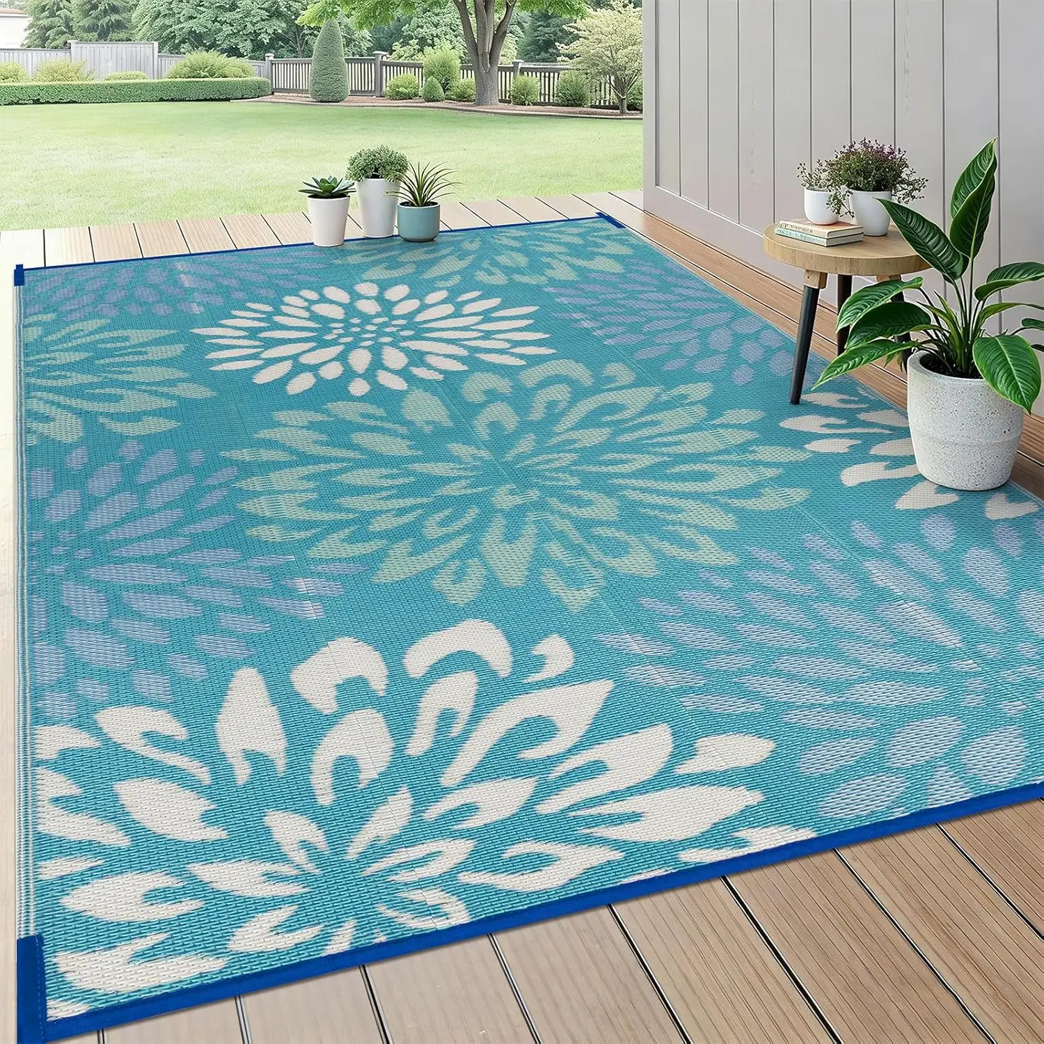 Waterproof Outdoor Rug 6x9 for Patios, Floral Reversible Plastic Straw Rug Patio Mat, Indoor Outdoor Carpet RV Mat Camping Ru
Waterproof Outdoor Rug 6x9 for Patios, Floral Reversible Plastic Straw Rug Patio Mat, Indoor Outdoor Carpet RV Mat Camping Ru