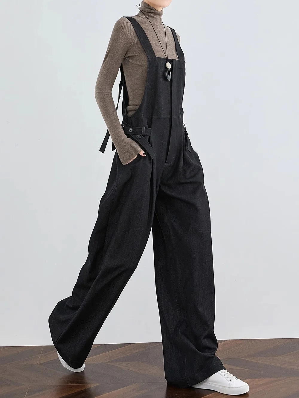 FAESSLIN Slimming Extended Length Women's Overalls High Waist Wide Leg Pants Casual Street Style Polyester Blend
FAESSLIN Slimming Extended Length Women's Overalls High Waist Wide Leg Pants Casual Street Style Polyester Blend