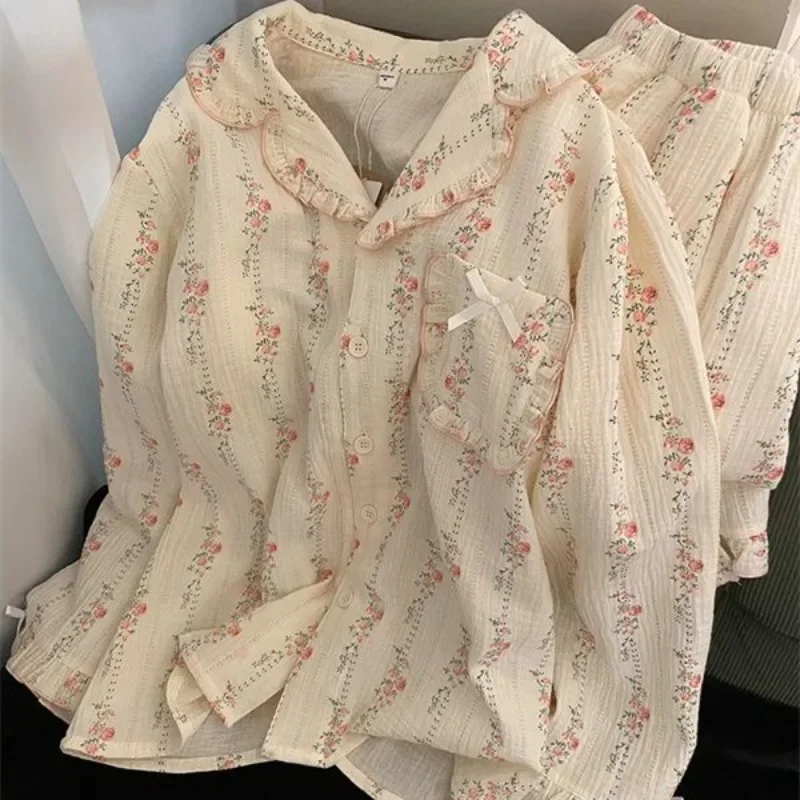 Ins Sweet MINISO Anime Kawaii Lace HelloKitty Shirt Pants Pajamas Women Spring Cute Long Sleeve Trousers Home Clothes Gifts Toys
Ins Sweet MINISO Anime Kawaii Lace HelloKitty Shirt Pants Pajamas Women Spring Cute Long Sleeve Trousers Home Clothes Gifts Toys