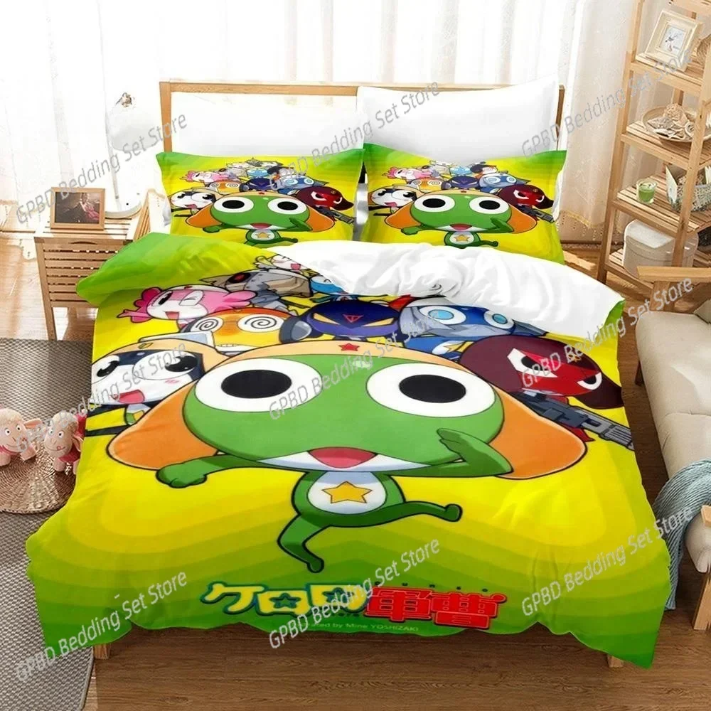 Kawaii Keroro Frog 3D NEW Duvet Cover Pillowcase Bedding Set Adult Boy Girl Bedroom Decoration Children Single Double Large
Kawaii Keroro Frog 3D NEW Duvet Cover Pillowcase Bedding Set Adult Boy Girl Bedroom Decoration Children Single Double Large