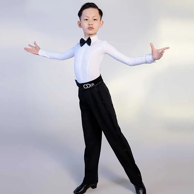 Latin Dance Professional Competition Suit Boys Rumba Samba Stage Performance Costume Child Dancer Practice Wear Tops Pants Y435
Latin Dance Professional Competition Suit Boys Rumba Samba Stage Performance Costume Child Dancer Practice Wear Tops Pants Y435