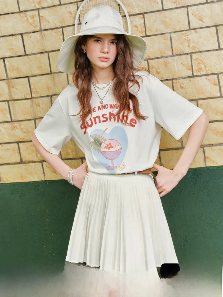 Collaboration Edition Fanchuanlanen White Letter Print Short Sleeve T-Shirt Women Summer Loose Casual Cotton round Neck Top
Collaboration Edition Fanchuanlanen White Letter Print Short Sleeve T-Shirt Women Summer Loose Casual Cotton round Neck Top