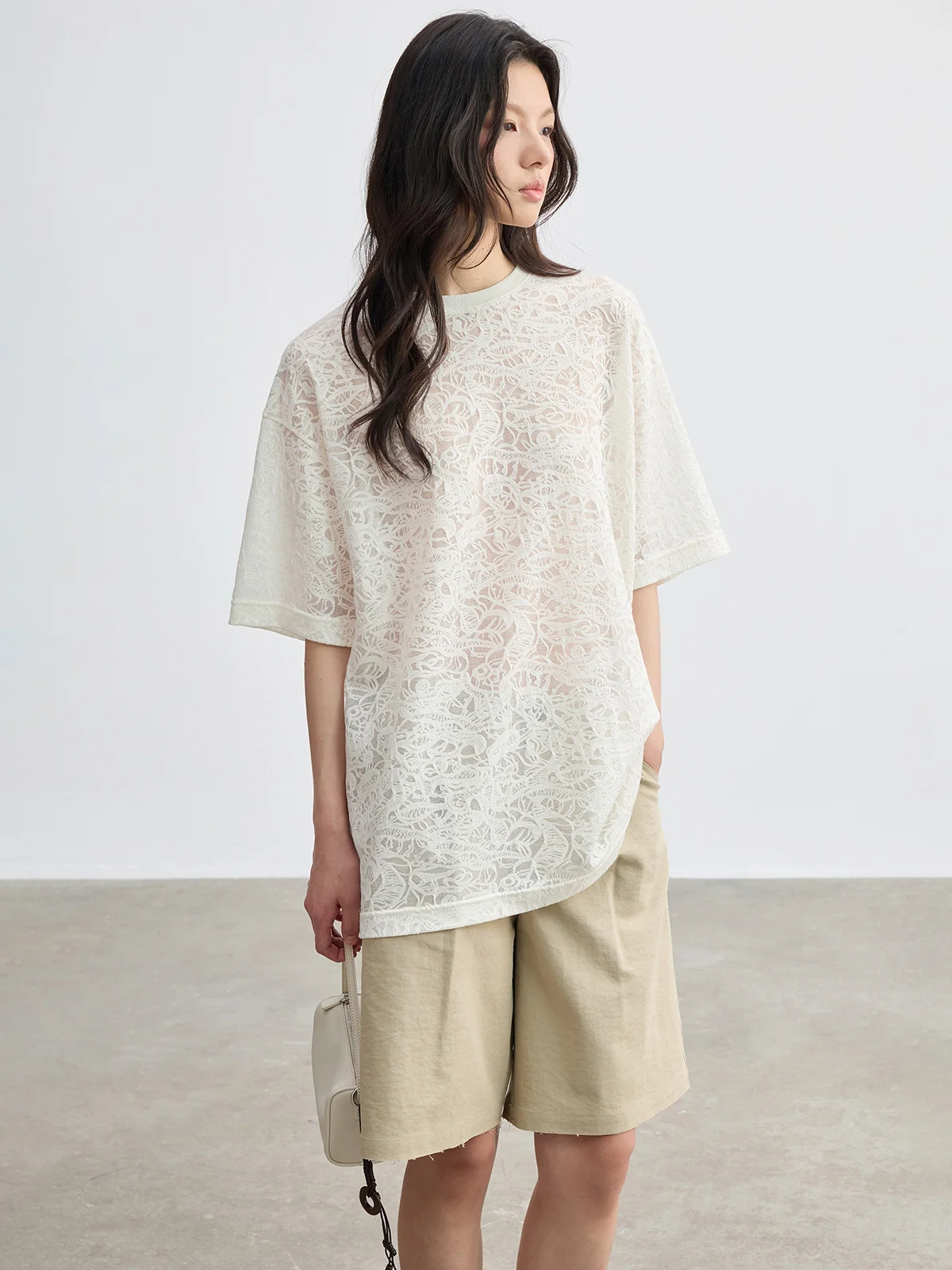 JUSLIN American Retro Summer Lightweight Knitted Floral Texture Loose Shape Short Sleeve T-Shirt Women's Casual round Neck Top
JUSLIN American Retro Summer Lightweight Knitted Floral Texture Loose Shape Short Sleeve T-Shirt Women's Casual round Neck Top