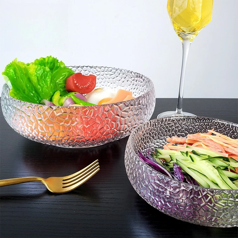 Transparent Japanese Style Hammered Glass Bowl, Round Dessert, Fruit Salad, Ice Cream Cereal Breakfast Bowl
Transparent Japanese Style Hammered Glass Bowl, Round Dessert, Fruit Salad, Ice Cream Cereal Breakfast Bowl