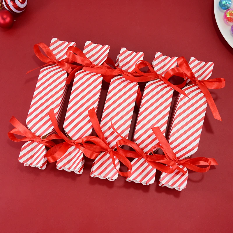 Christmas Red Striped Candy Box With Ribbon DIY Sweets Chocolate Cookies Decoration Wedding Birthday Party Xmas Packaging Boxes
Christmas Red Striped Candy Box With Ribbon DIY Sweets Chocolate Cookies Decoration Wedding Birthday Party Xmas Packaging Boxes