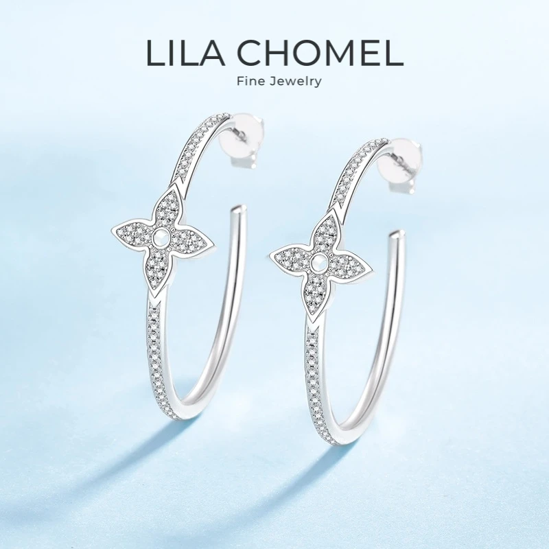 Lover Valentine's Day 18K White Gold Girl Friend Birthday Gift 0.472CT Moissanite Diamond PT950 Women Wedding Clover Earrings
Lover Valentine's Day 18K White Gold Girl Friend Birthday Gift 0.472CT Moissanite Diamond PT950 Women Wedding Clover Earrings