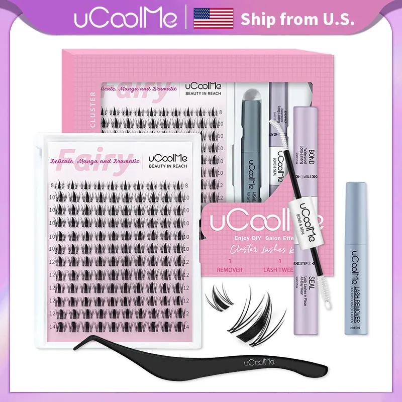 uCoolMe Lashes Short Fairy Venus Flora 8-14mm Lashes Cluster with Lash Glue Tweezers DIY Long Lasting Waterproof Lash Extension
uCoolMe Lashes Short Fairy Venus Flora 8-14mm Lashes Cluster with Lash Glue Tweezers DIY Long Lasting Waterproof Lash Extension