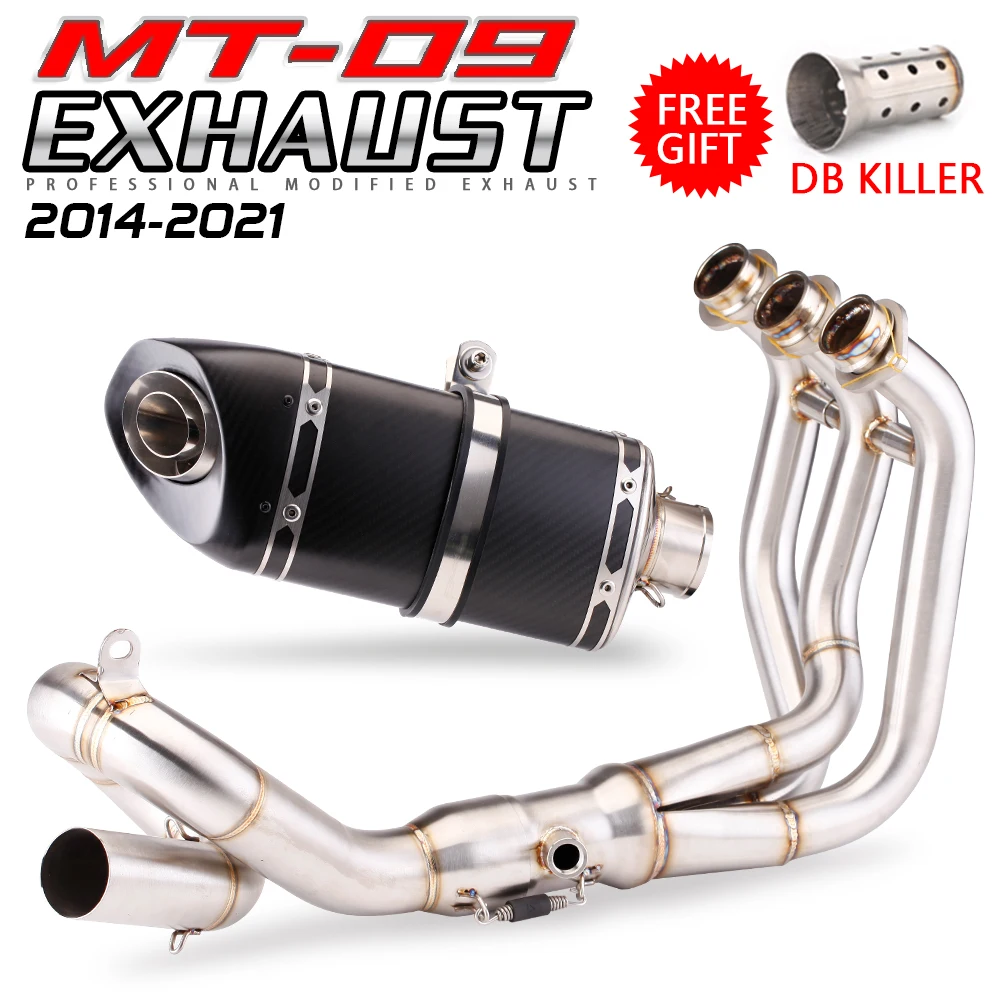 MT09 Motorcycle Full Systems Exhaust Muffler Stainless Steel Pipe For Fz09 Mt09 mt-09 fz-09 Xsr900 2013-2024 Years
MT09 Motorcycle Full Systems Exhaust Muffler Stainless Steel Pipe For Fz09 Mt09 mt-09 fz-09 Xsr900 2013-2024 Years