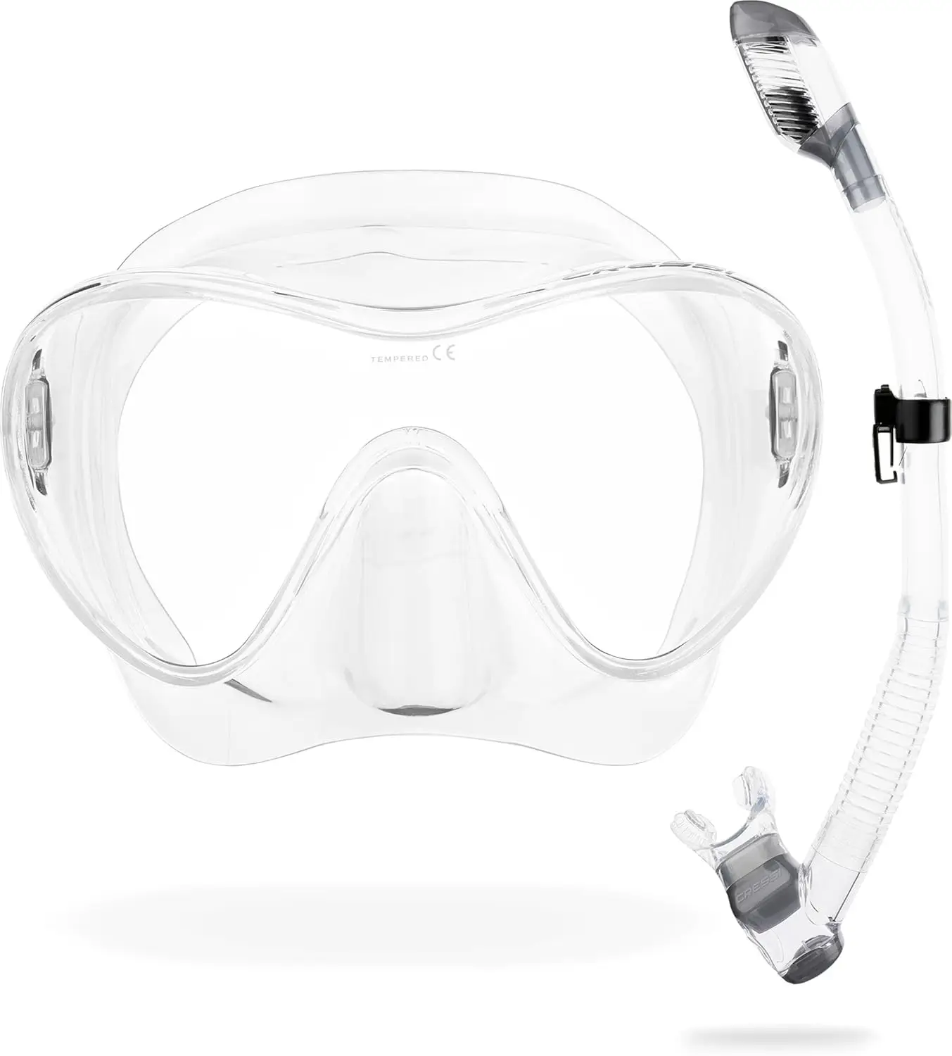 Freediving Mask and Dry Snorkel Set for Scuba Diving Snorkeling - Designed in Italy, Includes Dry Snorkel, Perfect for Underwater Exploration
Freediving Mask and Dry Snorkel Set for Scuba Diving Snorkeling - Designed in Italy, Includes Dry Snorkel, Perfect for Underwater Exploration