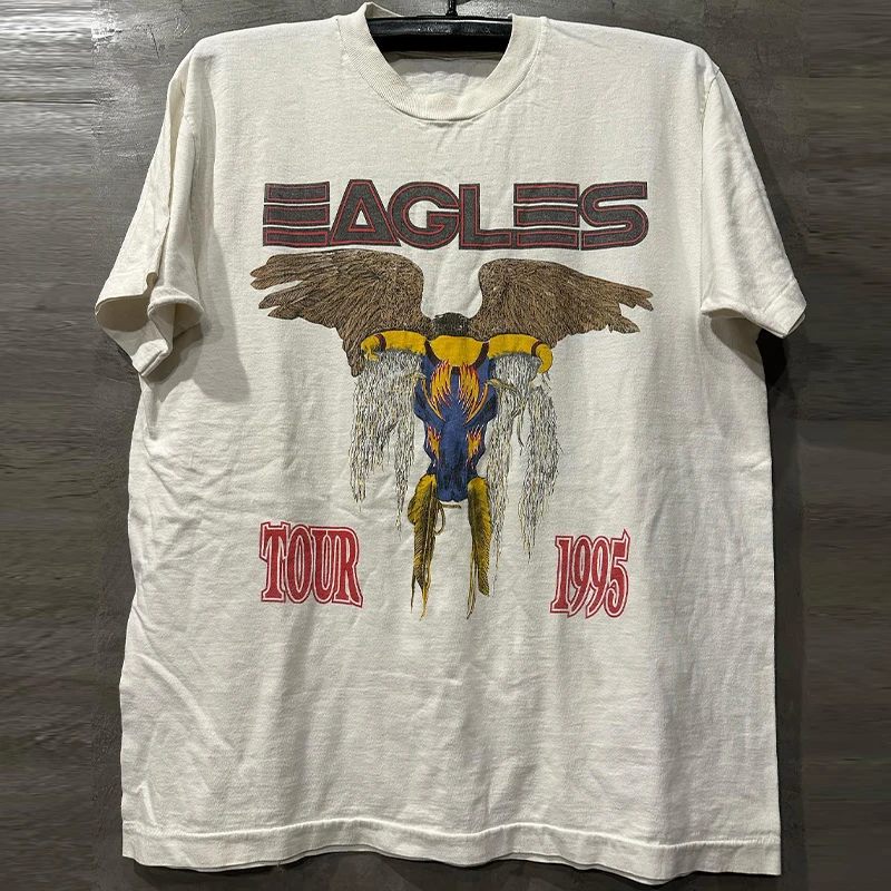 Eagles Oldschool Rock Heavy Cotton Short Sleeve Street Small Neckline Men's and Women's T-shirt Trend
Eagles Oldschool Rock Heavy Cotton Short Sleeve Street Small Neckline Men's and Women's T-shirt Trend