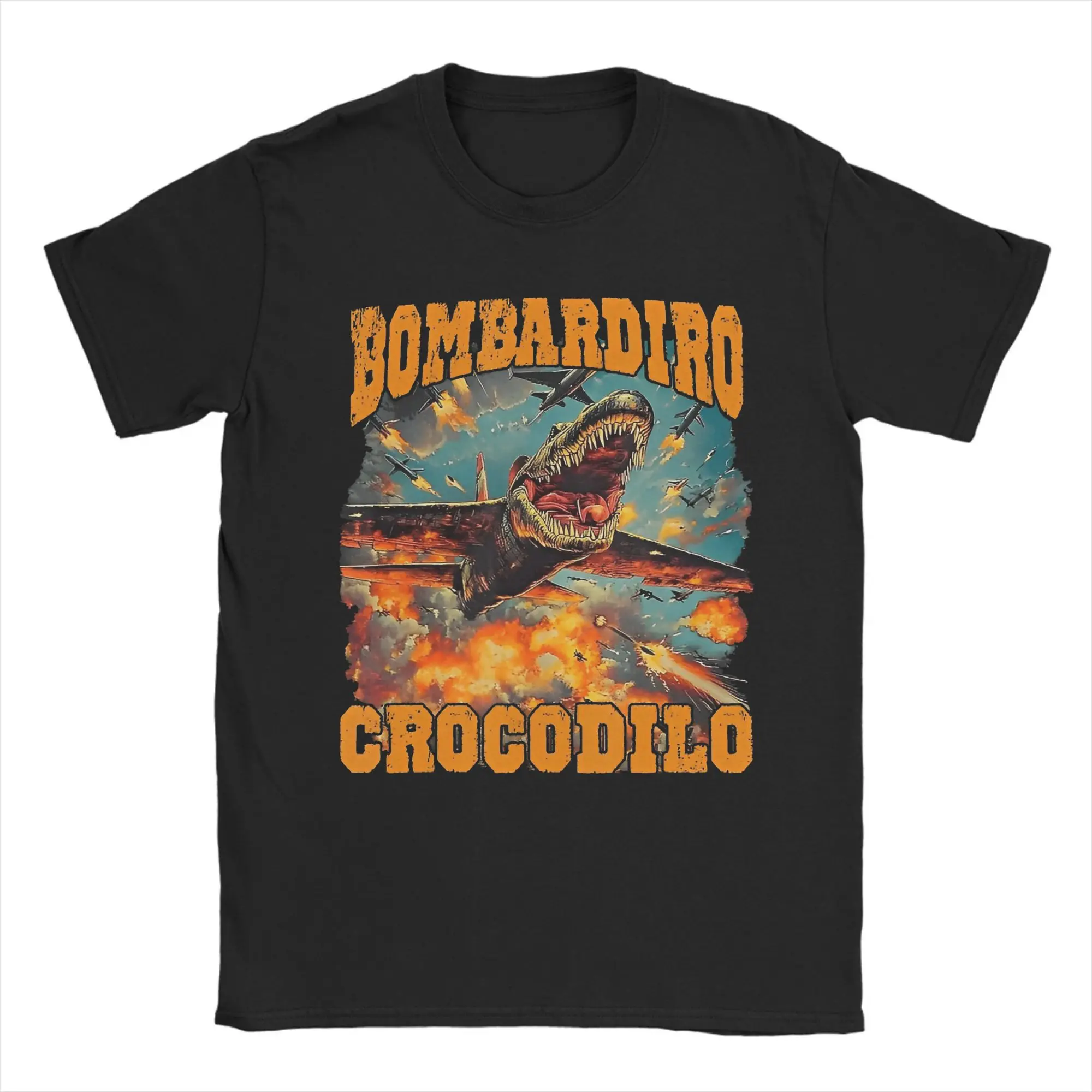 Men Women Printed Bombardiro Crocodilo Funny Brainrot T Shirt Tee Pure Cotton T-shirts Clothing
Men Women Printed Bombardiro Crocodilo Funny Brainrot T Shirt Tee Pure Cotton T-shirts Clothing