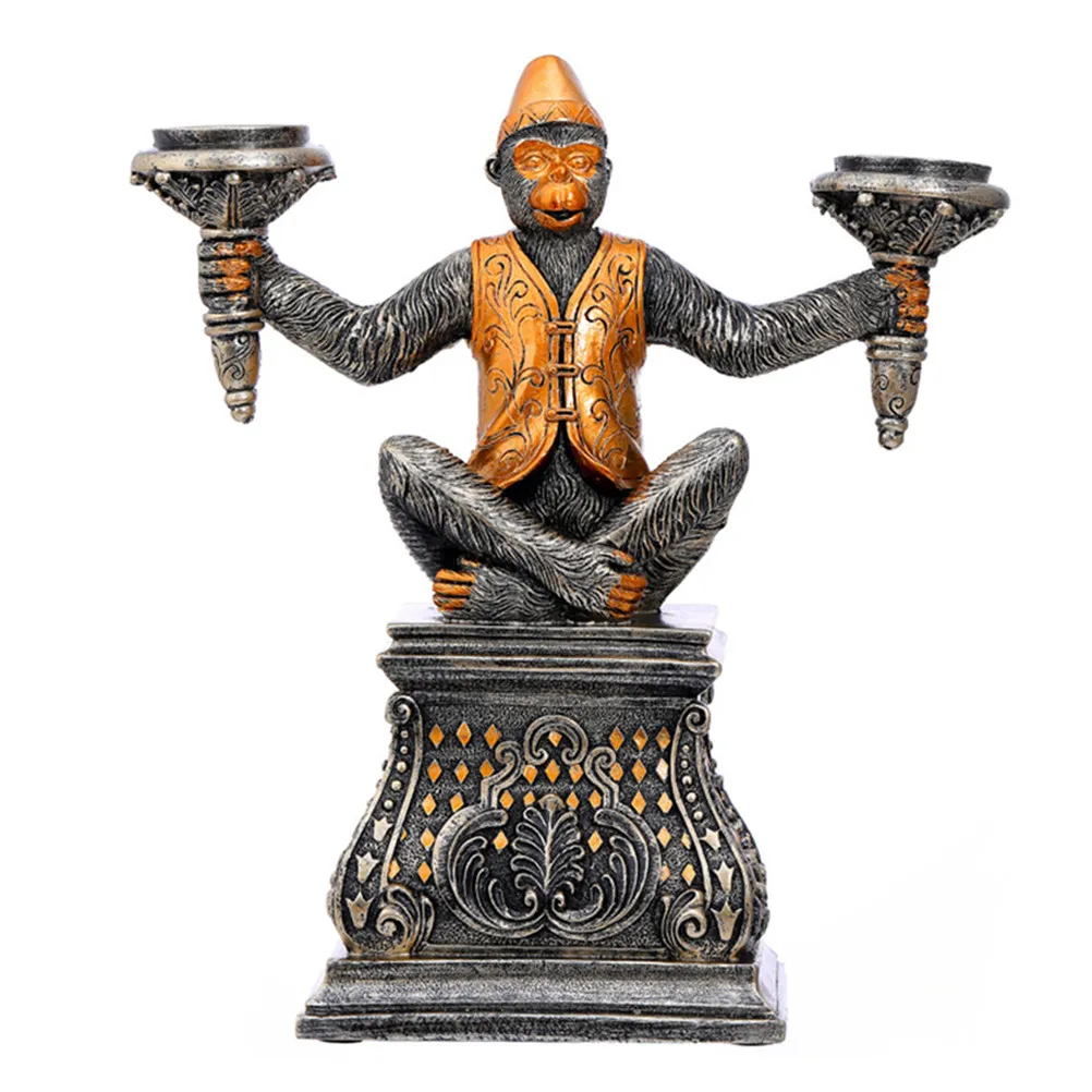 Resin Monkey Holder Retro Religious Decorative Tea Light Stand for Desktop Office Temple Home Decor Compact Exquisite
Resin Monkey Holder Retro Religious Decorative Tea Light Stand for Desktop Office Temple Home Decor Compact Exquisite