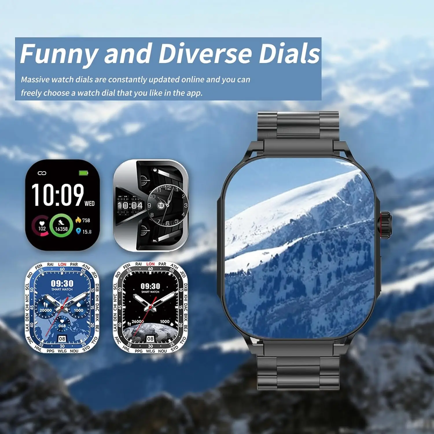 2.06" Touch Screen Smart Watch for Man/Women Activity Fitness with Heart Rate/Blood Pressure/sleep Monitor Bluetooth IP67 Wate
2.06" Touch Screen Smart Watch for Man/Women Activity Fitness with Heart Rate/Blood Pressure/sleep Monitor Bluetooth IP67 Wate