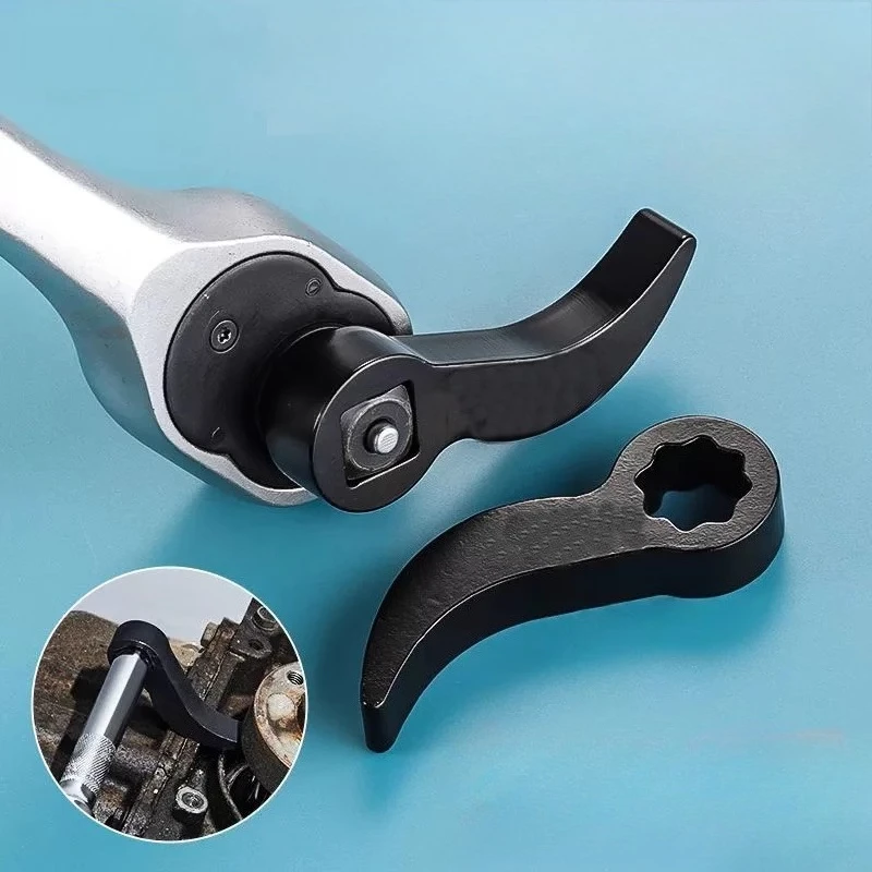 Angle Type Half Axle Disassembly Tool Drive Pry Bar Adapter for Open-end Wrenches Axle Repair Kit
Angle Type Half Axle Disassembly Tool Drive Pry Bar Adapter for Open-end Wrenches Axle Repair Kit