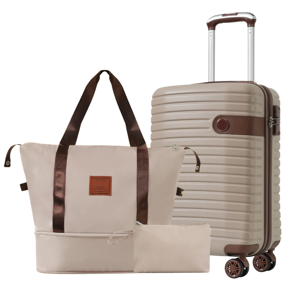 Luggage Sets 3 Piece Carry on Luggage 22x14x9 Airline Approved, Lightweight Hardshell ABS Suitcases with Wheels, 20 inch, Khaki
Luggage Sets 3 Piece Carry on Luggage 22x14x9 Airline Approved, Lightweight Hardshell ABS Suitcases with Wheels, 20 inch, Khaki