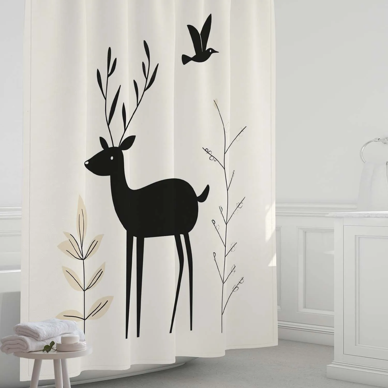 Simple Cartoon Fawn Print Shower Curtain, Window Curtain with 12 Hooks - Curtains for Windows
Simple Cartoon Fawn Print Shower Curtain, Window Curtain with 12 Hooks - Curtains for Windows