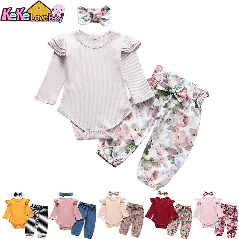 Autumn Baby Girl Clothes Sets Fashion Toddler Outfits Long Sleeve Tops Flower Pants Headband Cute 3Pcs Newborn Infant Clothing
Autumn Baby Girl Clothes Sets Fashion Toddler Outfits Long Sleeve Tops Flower Pants Headband Cute 3Pcs Newborn Infant Clothing