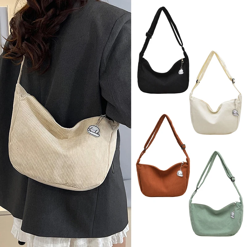 Corduroy Women Bag Holiday Fashion Casual Shoulder Bag Big Capacity Autumn Winter Woman Messenger Bags Portable Travel Bags
Corduroy Women Bag Holiday Fashion Casual Shoulder Bag Big Capacity Autumn Winter Woman Messenger Bags Portable Travel Bags