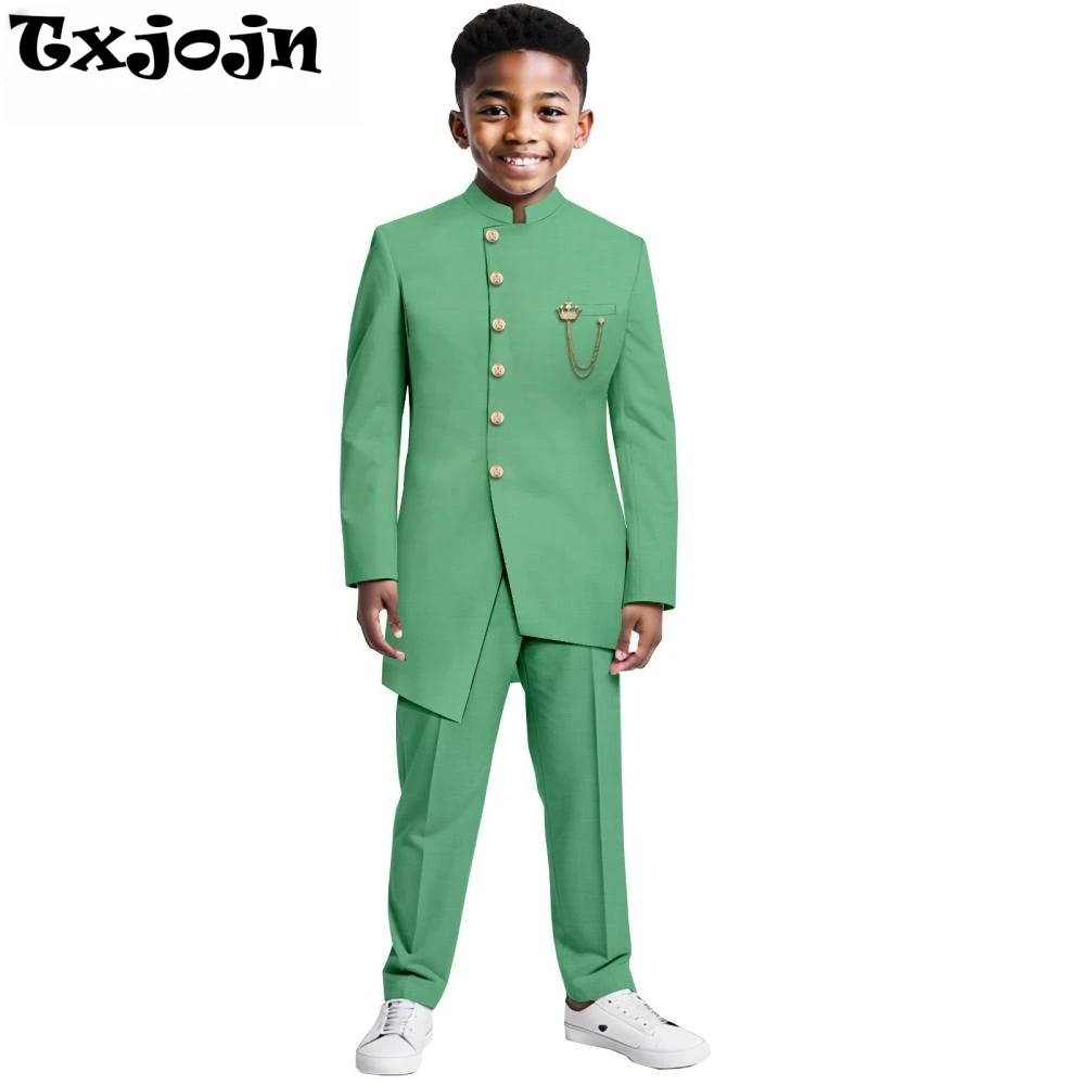 African Stylish Boys Suit Set 2 Pieces For Wedding,Comfortable Kids Slim Fit Suits For School Events,Handsome Tuxedo XS-XXL
African Stylish Boys Suit Set 2 Pieces For Wedding,Comfortable Kids Slim Fit Suits For School Events,Handsome Tuxedo XS-XXL
