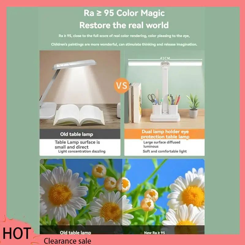 A88Z LED Desk Lamp Light With 2 Pen Holders Touch Control Foldable Eye-Caring Table Lamp For Office Home Reading Study
A88Z LED Desk Lamp Light With 2 Pen Holders Touch Control Foldable Eye-Caring Table Lamp For Office Home Reading Study