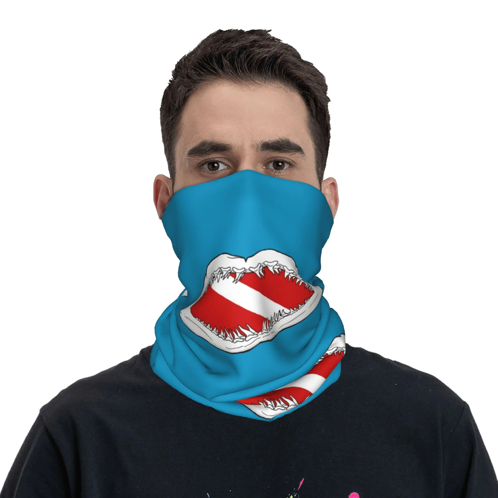 Custom Mako Jaws Dive Bandana Winter Neck Warmer Men Windproof Wrap Face Scarf for Hiking Gaiter Headband
Custom Mako Jaws Dive Bandana Winter Neck Warmer Men Windproof Wrap Face Scarf for Hiking Gaiter Headband