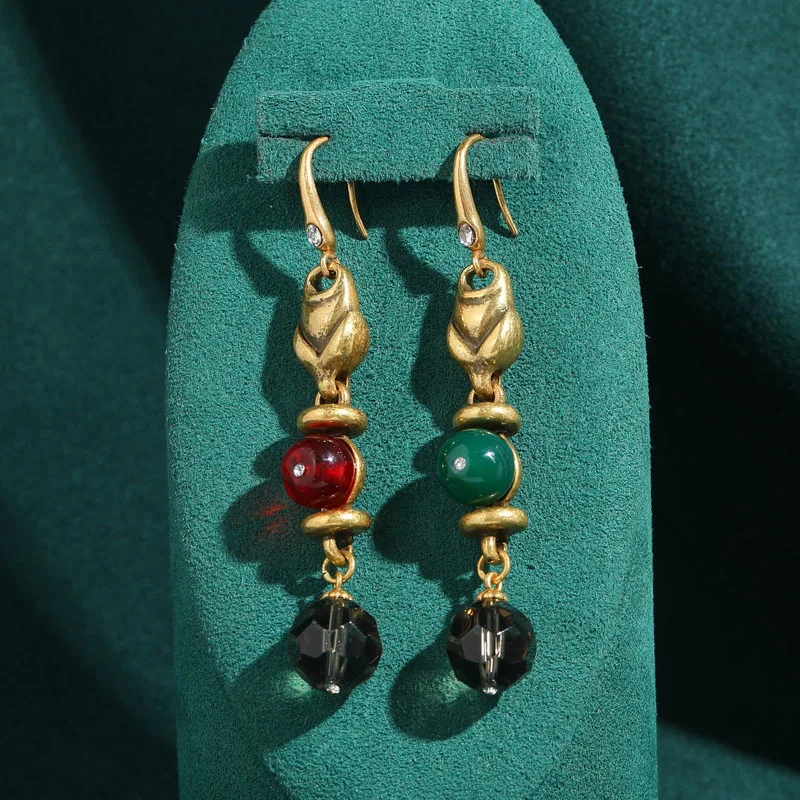 Vintage Green Earrings for Women Luxury Drop Red High Quality Jewelry Brand Designer Glass Trends 2026 Wedding Accessories Gifts
Vintage Green Earrings for Women Luxury Drop Red High Quality Jewelry Brand Designer Glass Trends 2026 Wedding Accessories Gifts