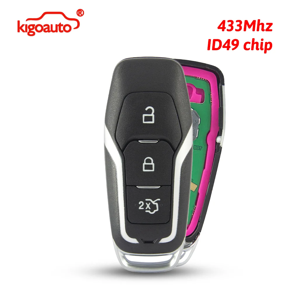 kigoauto PN DS7T-15K601-DB 1941607 Smart key 3 button 433Mhz HITAG-Pro ID49 chip for Ford New Mondeo Galaxy S-Max Edge
kigoauto PN DS7T-15K601-DB 1941607 Smart key 3 button 433Mhz HITAG-Pro ID49 chip for Ford New Mondeo Galaxy S-Max Edge