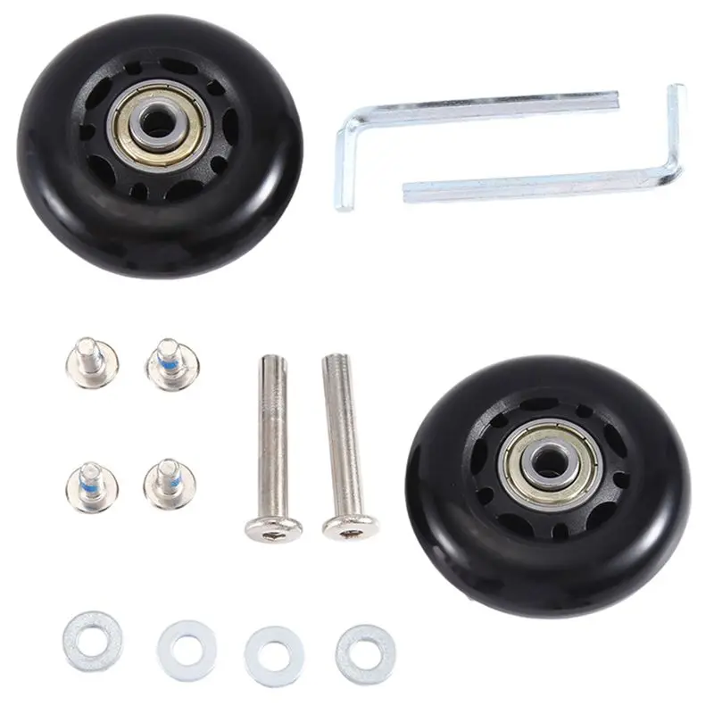 НОВИНКА - Комплект из 2 сменных колес для чемоданов, 60x18 мм, поворотные роликовые колеса с подшипниками, ремонтные комплекты
НОВИНКА - Комплект из 2 сменных колес для чемоданов, 60x18 мм, поворотные роликовые колеса с подшипниками, ремонтные комплекты