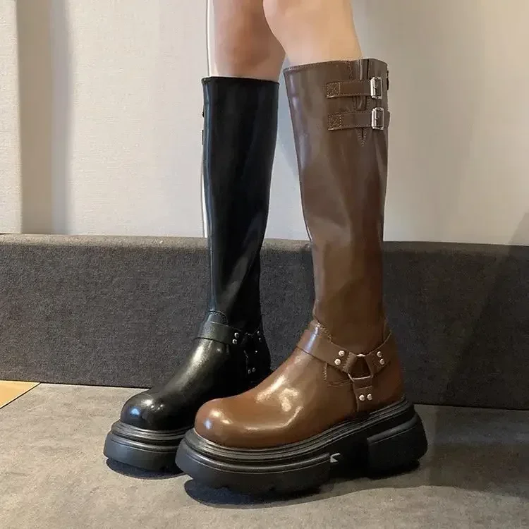 Spring and Autumn Designer New Ladies Riding Boots Trend High Quality Thick-bottomed Wear-resistant Boots Women's Boots
Spring and Autumn Designer New Ladies Riding Boots Trend High Quality Thick-bottomed Wear-resistant Boots Women's Boots