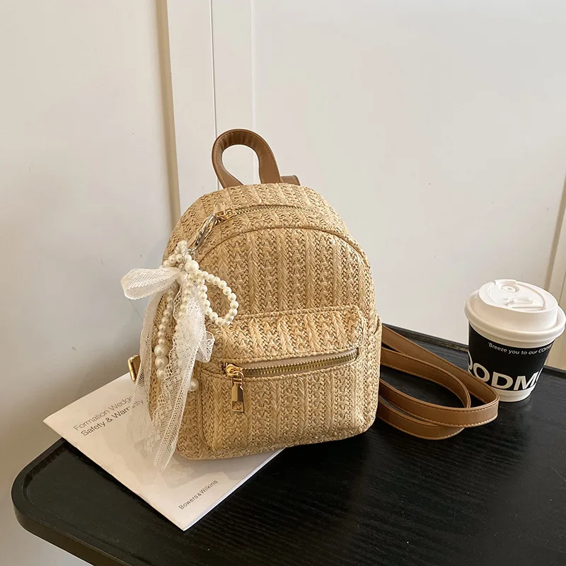   Мини-рюкзак 2025 года, женский модный тканый рюкзак, маленькая повседневная дорожная сумка, милый стильный рюкзак для коротких поездок  
  Мини-рюкзак 2025 года, женский модный тканый рюкзак, маленькая повседневная дорожная сумка, милый стильный рюкзак для коротких поездок 