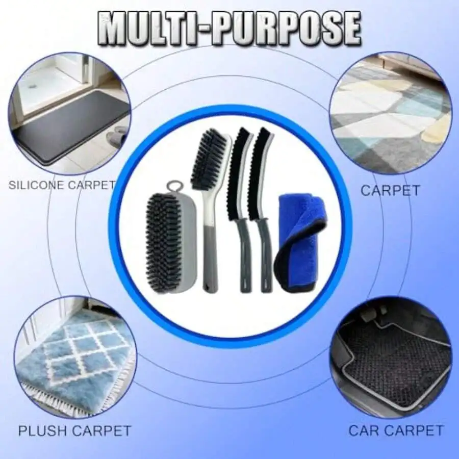 Multi-Purpose Carpet Cleaning Brush Set For Home Car And Rug Scrubbing
Multi-Purpose Carpet Cleaning Brush Set For Home Car And Rug Scrubbing