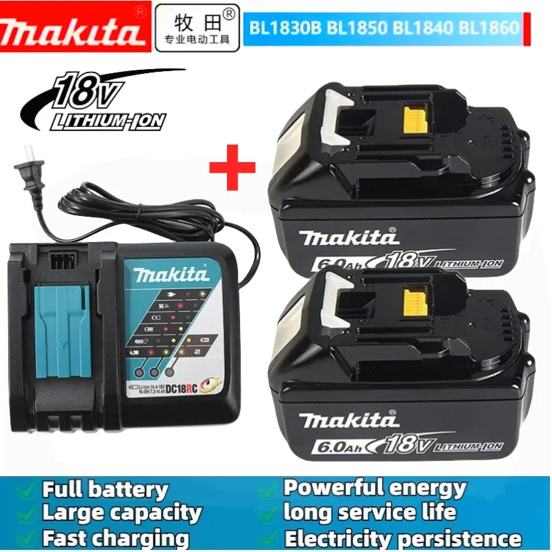100% Genuine Makita 6Ah/5Ah/3Ah for Makita 18V Battery BL1830B BL1850B BL1850 BL1840 BL1860 BL1815 Replacement Lithium Battery
100% Genuine Makita 6Ah/5Ah/3Ah for Makita 18V Battery BL1830B BL1850B BL1850 BL1840 BL1860 BL1815 Replacement Lithium Battery