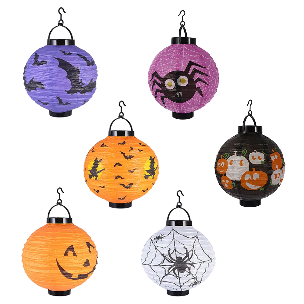 6 Pcs held LED Paper Lanterns Halloween Witch Spider Themed Themed Supplies Hanging Lamp
6 Pcs held LED Paper Lanterns Halloween Witch Spider Themed Themed Supplies Hanging Lamp
