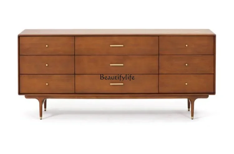 Mid-Ancient Industrial Style Boxwood Solid Wood Metal Simplicity Nine-Drawer Cabinet Storage Cabinet
Mid-Ancient Industrial Style Boxwood Solid Wood Metal Simplicity Nine-Drawer Cabinet Storage Cabinet