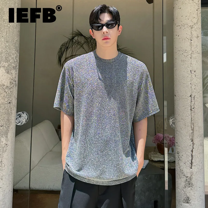 IEFB Korean Style Men's T-shirts Bright Diamonds Casual Round Neck Short Sleeve Male Pullover Tops New Summer 2024 9C6360
IEFB Korean Style Men's T-shirts Bright Diamonds Casual Round Neck Short Sleeve Male Pullover Tops New Summer 2024 9C6360