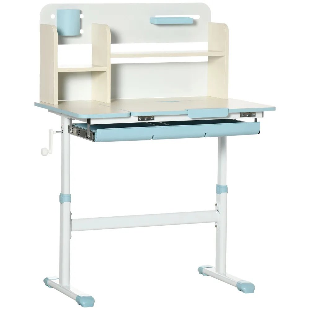 Wooden Kids Study Desk, Height Adjustable Children School Study Table, Student Writing Desk with Tilt Desktop, Drawer, Storage
Wooden Kids Study Desk, Height Adjustable Children School Study Table, Student Writing Desk with Tilt Desktop, Drawer, Storage