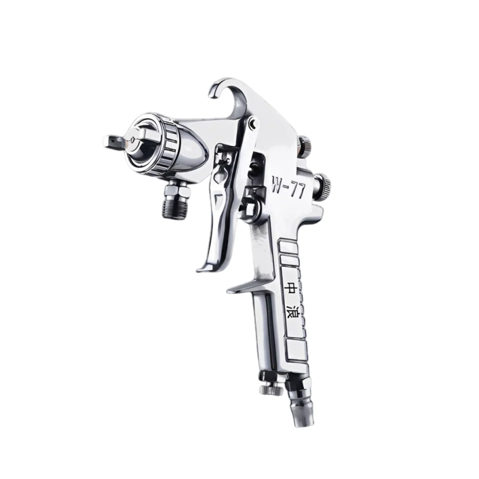 Zhonglang Spray Gun, W-77-1S, Bottom Pot Type, 2.0mm, High Atomization, Paint-Saving, Specialized Tool for Automotive Bodywork, Wall Surfaces, Furniture, Woodwork, and Industrial Pneumatic Spraying
Zhonglang Spray Gun, W-77-1S, Bottom Pot Type, 2.0mm, High Atomization, Paint-Saving, Specialized Tool for Automotive Bodywork, Wall Surfaces, Furniture, Woodwork, and Industrial Pneumatic Spraying