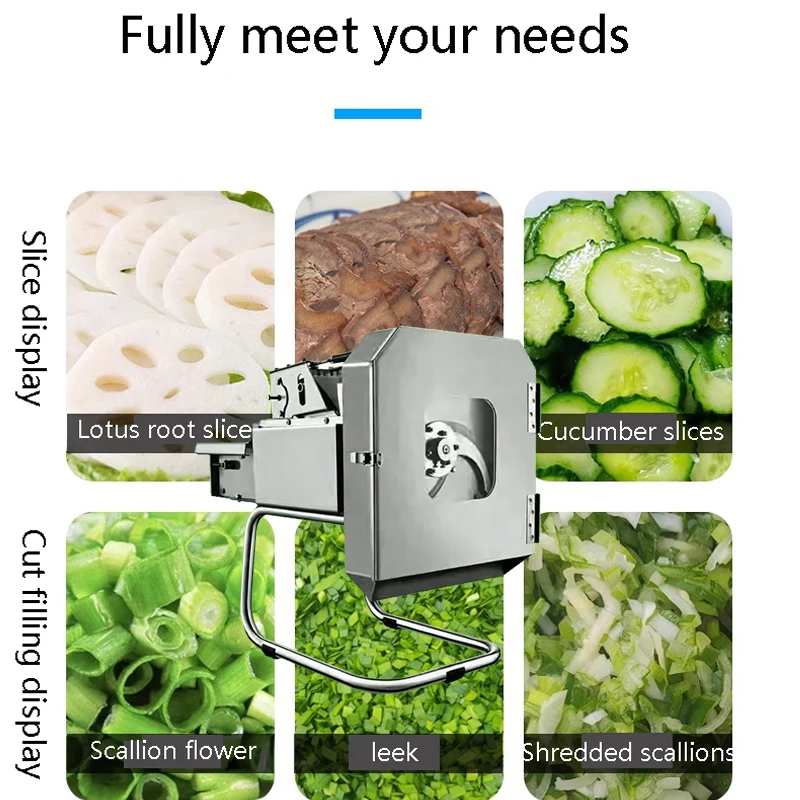 Upgrade Commercial Meat Slicer Electric Desktop Meat Cutter Stainless Steel Canteen Meat Cutting Cut Vegetables Machine
Upgrade Commercial Meat Slicer Electric Desktop Meat Cutter Stainless Steel Canteen Meat Cutting Cut Vegetables Machine