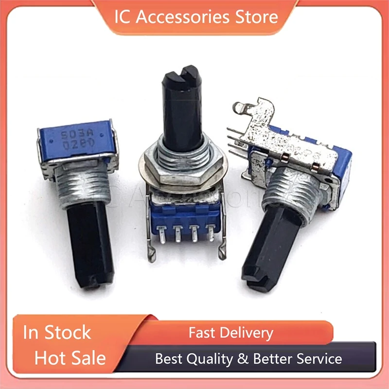 1Pcs RK11 Type Horizontal 4Pin B10K A50K Electronic Piano Mixer Volume Adjustment Potentiometer B103 A503 Half Shaft Length 18MM
1Pcs RK11 Type Horizontal 4Pin B10K A50K Electronic Piano Mixer Volume Adjustment Potentiometer B103 A503 Half Shaft Length 18MM