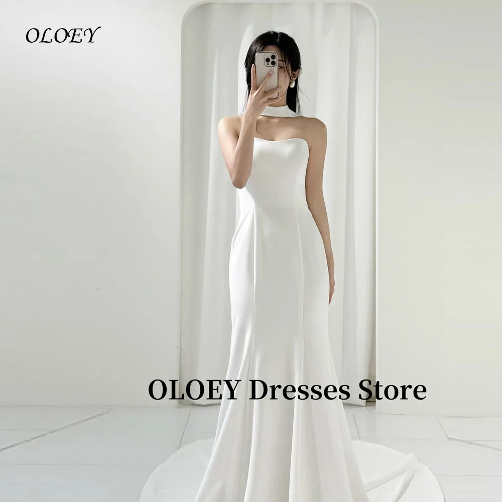 OLOEY Simple Sweetheart Mermaid Wedding Party Dreses With Scalf Korea Photo shoot Soft Satin Long Formal Evening Customized
OLOEY Simple Sweetheart Mermaid Wedding Party Dreses With Scalf Korea Photo shoot Soft Satin Long Formal Evening Customized