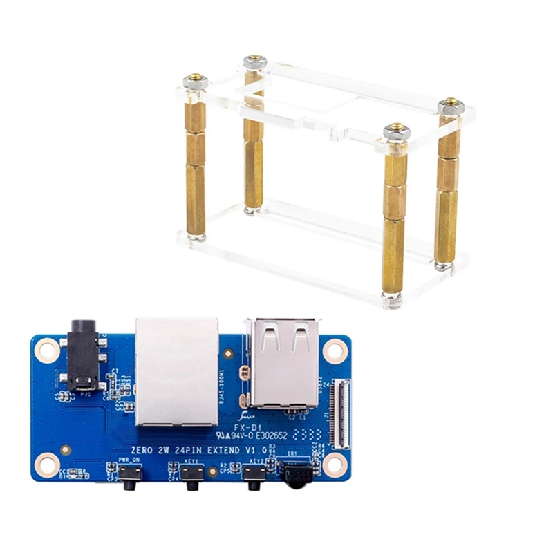 For Orange Pi Zero 2 W Expansion Board+Case 100M Network Port+USB 2.0+Analog Audio And Video Interface Easy Install
For Orange Pi Zero 2 W Expansion Board+Case 100M Network Port+USB 2.0+Analog Audio And Video Interface Easy Install