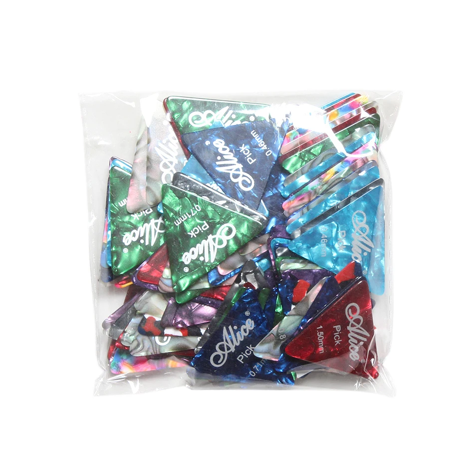 Алиса AP-100L 100 шт./лот Алиса смешанной толщины красочные равносторонние целлулоидные треугольные медиаторы для гитары оптовая продажа
Алиса AP-100L 100 шт./лот Алиса смешанной толщины красочные равносторонние целлулоидные треугольные медиаторы для гитары оптовая продажа