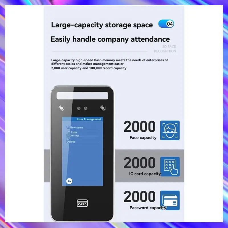 A24U Wall Mount Dynamic Facial Recognition Attendance Andaccess Control Machine 2000 Face For Security Protection
A24U Wall Mount Dynamic Facial Recognition Attendance Andaccess Control Machine 2000 Face For Security Protection