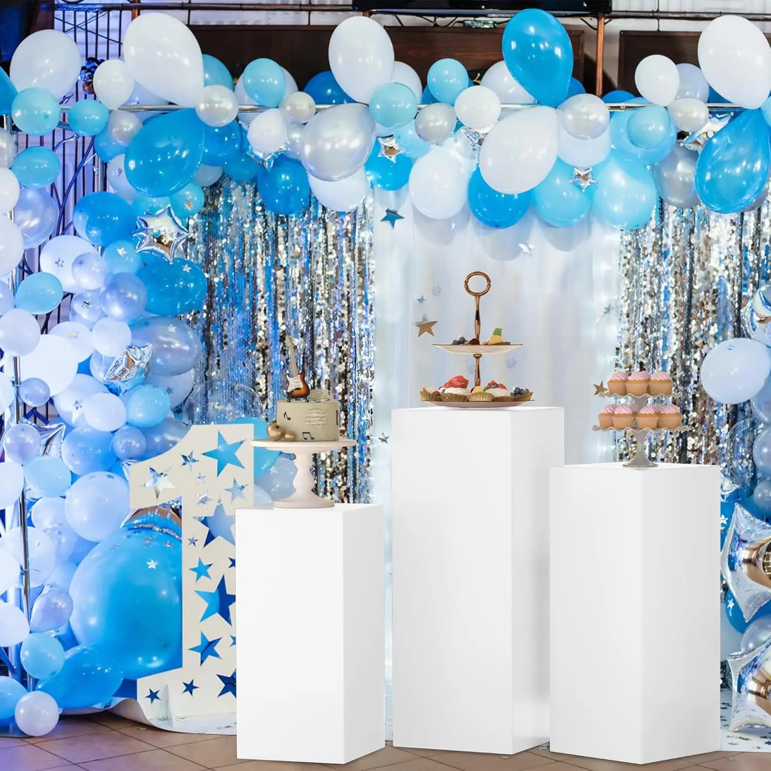 3Pcs Metal Cylinder Stands Cylinder Pedestal Stands for Party Pedestal Display for Wedding Birthday Party Backdrop Decor
3Pcs Metal Cylinder Stands Cylinder Pedestal Stands for Party Pedestal Display for Wedding Birthday Party Backdrop Decor