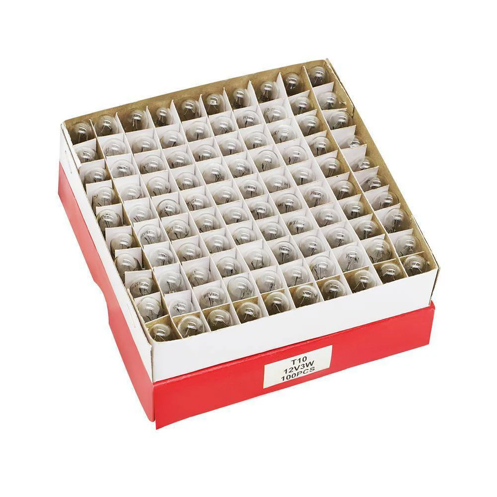 100PCS 194 Clear Wedge Incandescent Instrument Panel Light Bulbs 12V 5W Side-Marker Lights Lighting Lamps
100PCS 194 Clear Wedge Incandescent Instrument Panel Light Bulbs 12V 5W Side-Marker Lights Lighting Lamps