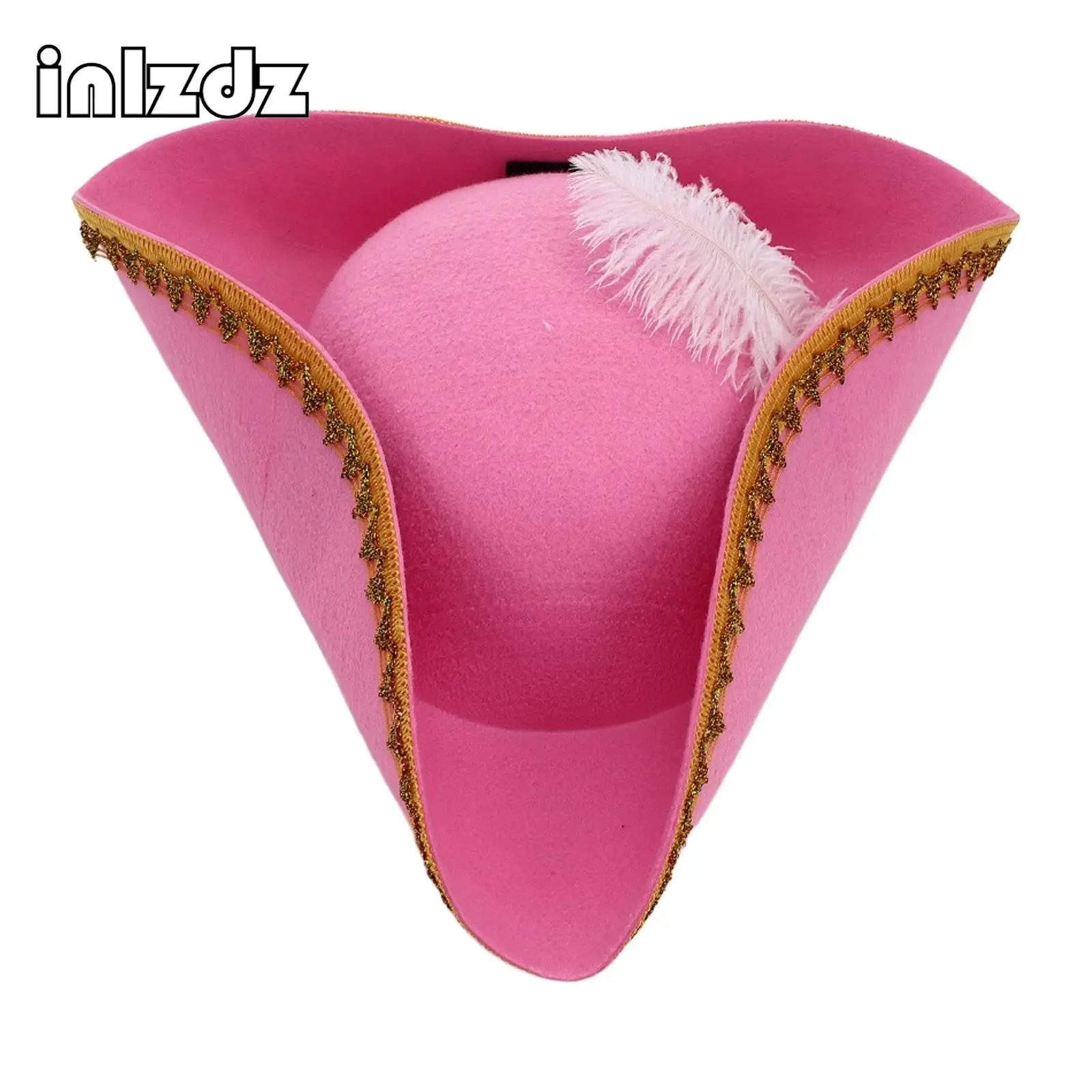 1Pc Unisex Halloween Colonial Tricorn Pirate Distressed Style Metallic Brim Embellished Felt Hat for Fancy Cosplay Costume Party
1Pc Unisex Halloween Colonial Tricorn Pirate Distressed Style Metallic Brim Embellished Felt Hat for Fancy Cosplay Costume Party