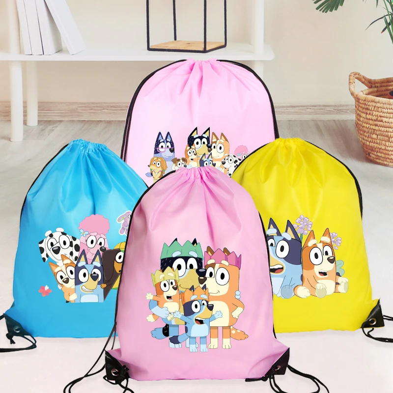 Cute Blueys Drawstring Backpack Foldable Lightweight Outdoors Hiking Cycling Backpack Cartoon Print Socks Sundry Storage Bags
Cute Blueys Drawstring Backpack Foldable Lightweight Outdoors Hiking Cycling Backpack Cartoon Print Socks Sundry Storage Bags