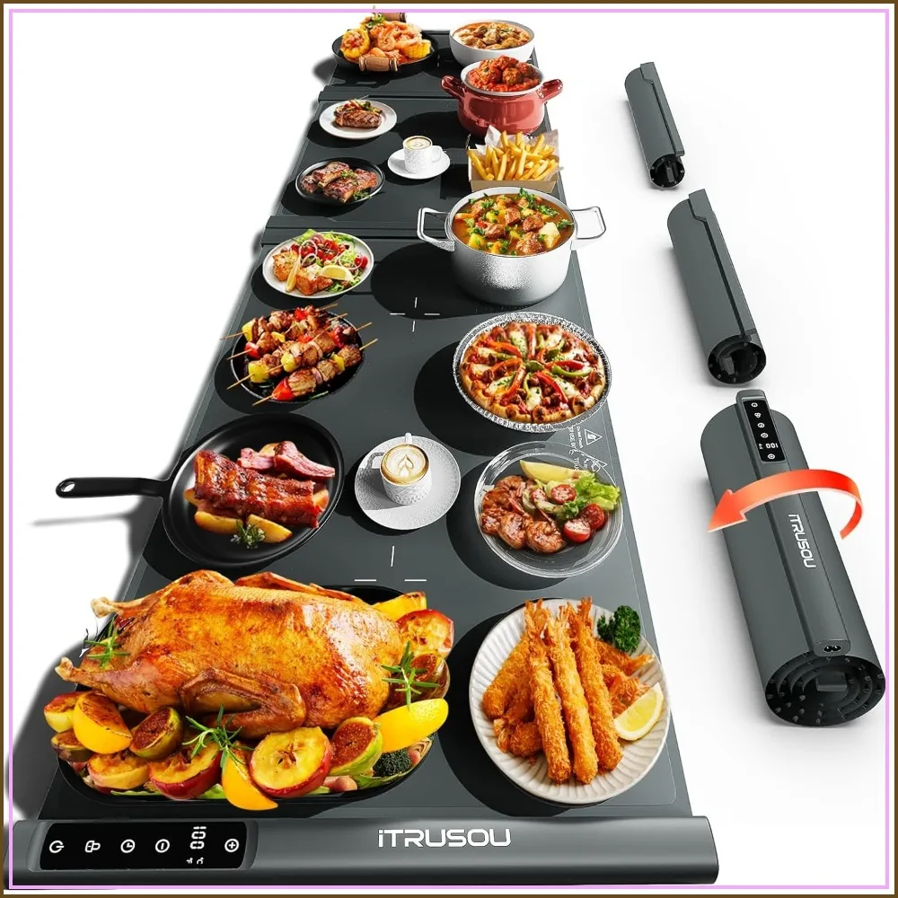 Expandable Food Warming Mat 54x16in, 7 Temp Settings, 99H Timer, Child Lock, Custom Sizes for Buffet Parties
Expandable Food Warming Mat 54x16in, 7 Temp Settings, 99H Timer, Child Lock, Custom Sizes for Buffet Parties